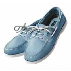 Light blue Crew boat shoes...