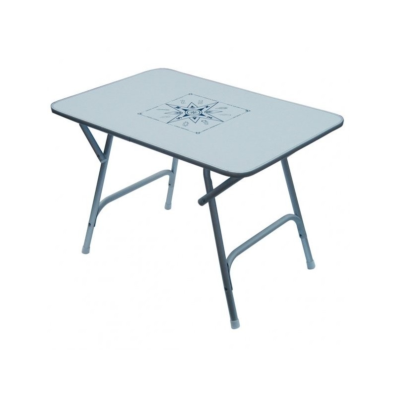 Table en mélaminé avec pied en aluminium pliant 110/60cm - KMNAUTISME