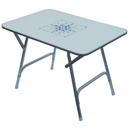 Table en mélaminé avec pied en aluminium pliant 110/60cm - KMNAUTISME